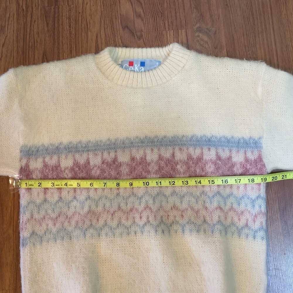 Vintage 80s/90s Icelandic By GE-KA Wool Sweater Pullover Medium Made in England - Picture 11 of 12